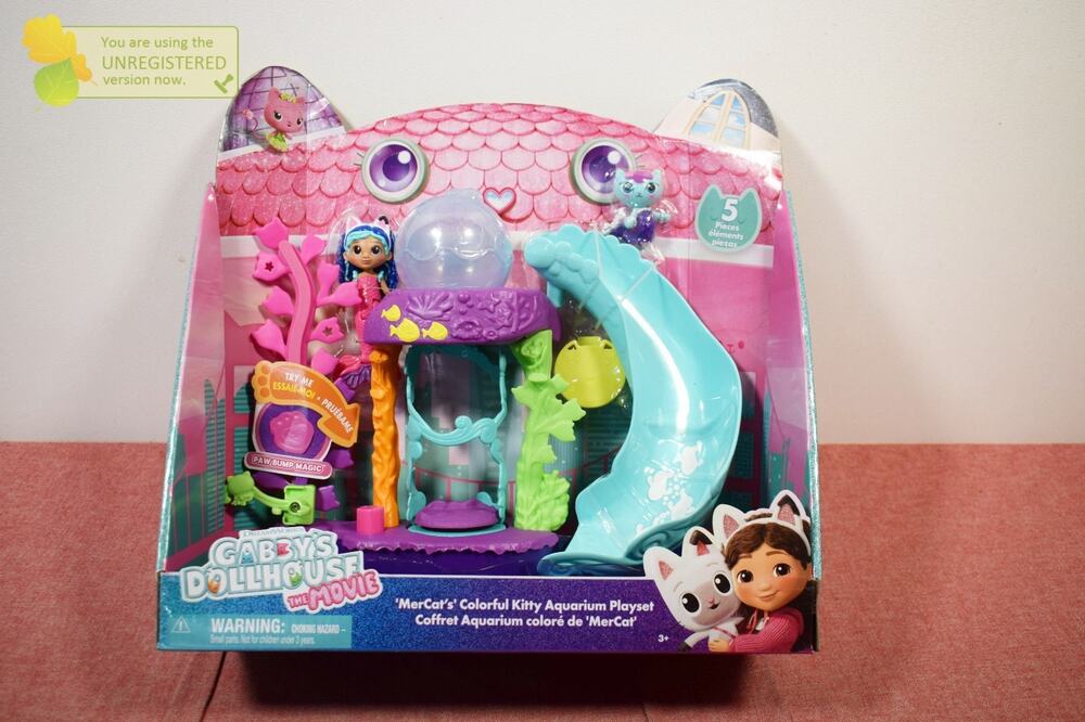 Gabby's Dollhouse The Movie, MerCat's Colorful Kitty Aquarium Playset